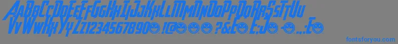 AvengeanceHeroicAvengerAt Font – Blue Fonts on Gray Background