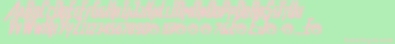 AvengeanceHeroicAvengerAt Font – Pink Fonts on Green Background