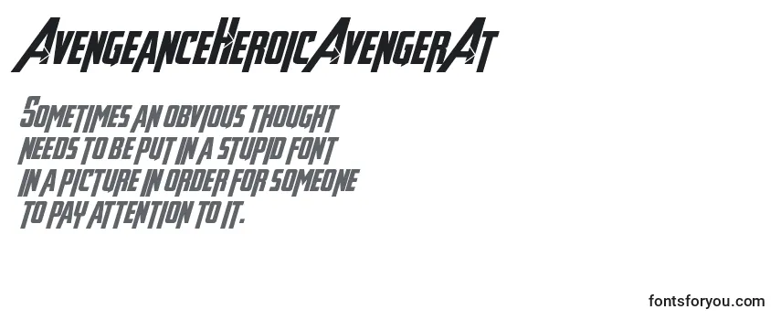 AvengeanceHeroicAvengerAt Font