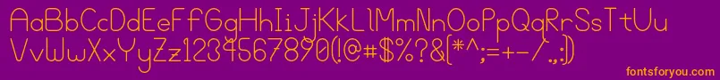 Bgrove Font – Orange Fonts on Purple Background