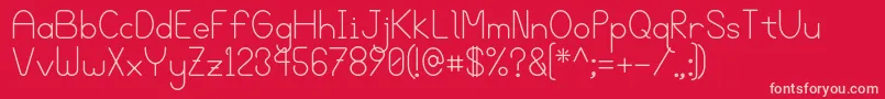 Bgrove Font – Pink Fonts on Red Background