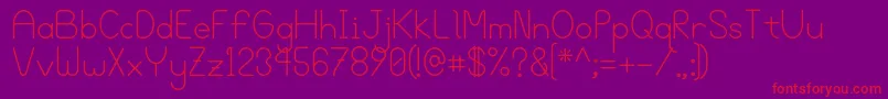 Bgrove Font – Red Fonts on Purple Background