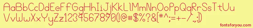 Bgrove Font – Red Fonts on Yellow Background