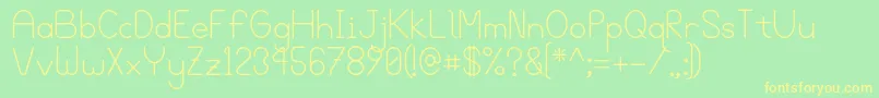 Bgrove Font – Yellow Fonts on Green Background