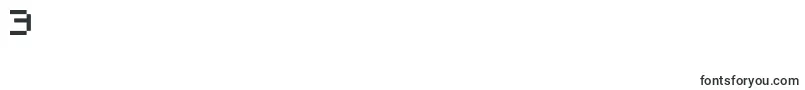 フォントKroeger0655 – フォント数字3