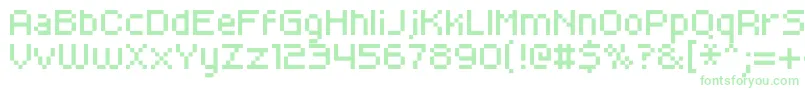 Czcionka Kroeger0655 – zielone czcionki