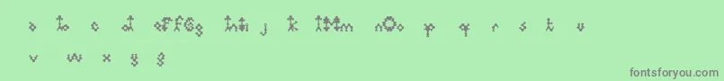 Medulla Font – Gray Fonts on Green Background