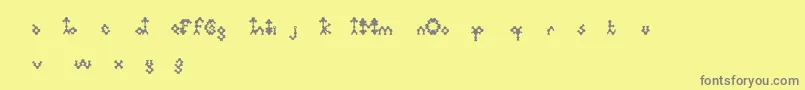Medulla Font – Gray Fonts on Yellow Background