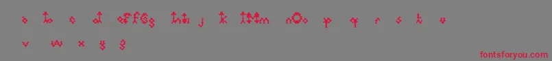 Medulla Font – Red Fonts on Gray Background