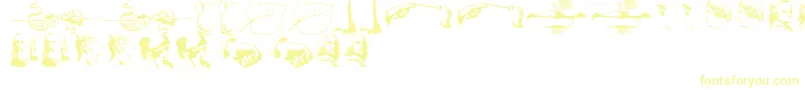 Więcej informacji o czcionce IllustrationsTfb Czcionka IllustrationsTfb – żółte czcionki