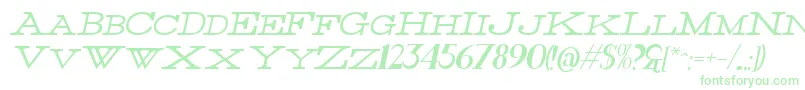 Fonte ThinItalic – fontes verdes