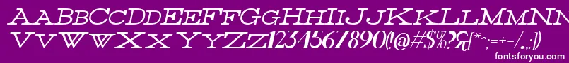 fuente ThinItalic – Fuentes Blancas Sobre Fondo Morado