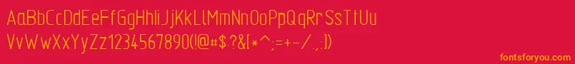 Tgl310341 Font – Orange Fonts on Red Background