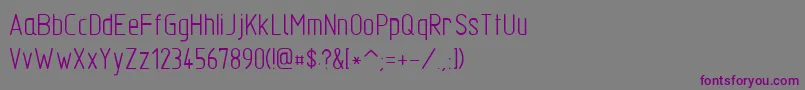 Tgl310341 Font – Purple Fonts on Gray Background