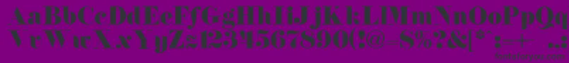 Firenzen Font – Black Fonts on Purple Background