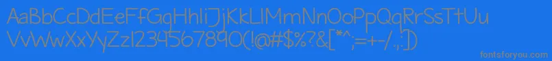 MaritimeTropicalNeueds Font – Gray Fonts on Blue Background