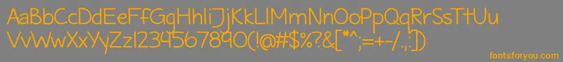 MaritimeTropicalNeueds Font – Orange Fonts on Gray Background
