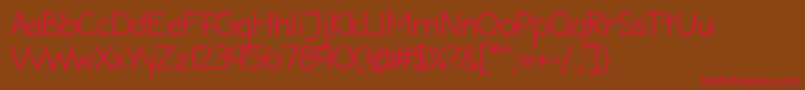 MaritimeTropicalNeueds Font – Red Fonts on Brown Background