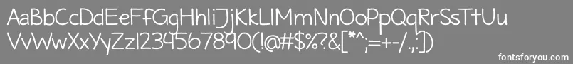 MaritimeTropicalNeueds Font – White Fonts on Gray Background