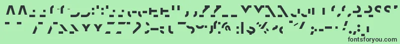 フォントHomesteadOne – 緑の背景に黒い文字