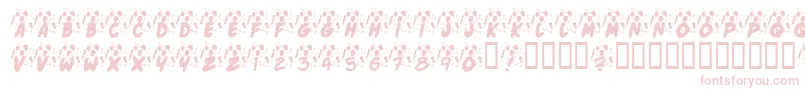 KrJennasParty Font – Pink Fonts on White Background