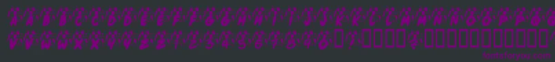 KrJennasParty Font – Purple Fonts on Black Background