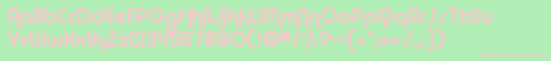 Alba Font – Pink Fonts on Green Background