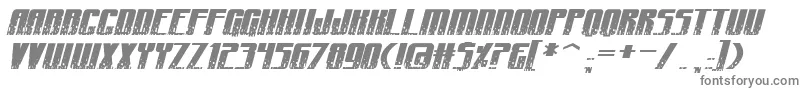 Police CraterfaceShrapnelBb – polices grises sur fond blanc