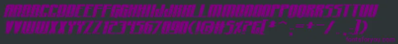 fuente CraterfaceShrapnelBb – Fuentes Moradas Sobre Fondo Negro