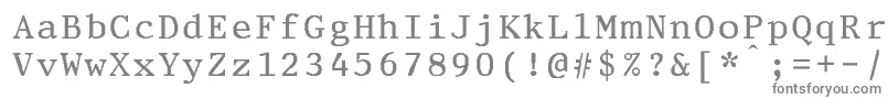 フォントStatusEliteBold – 白い背景に灰色の文字