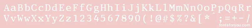 StatusEliteBold Font – White Fonts on Pink Background