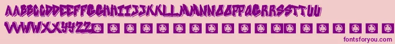 More about OnePiece Font OnePiece Font – Purple Fonts on Pink Background