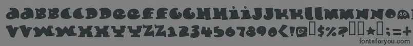 フォントMarmeladeguys – 黒い文字の灰色の背景