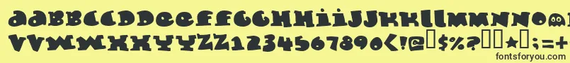 Marmeladeguys Font – Black Fonts on Yellow Background