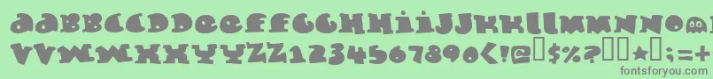 Marmeladeguys Font – Gray Fonts on Green Background