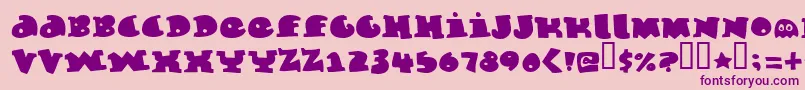 Marmeladeguys Font – Purple Fonts on Pink Background