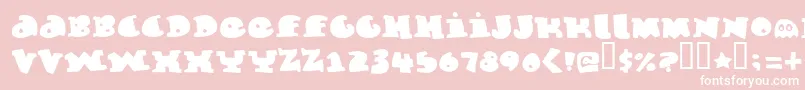 Marmeladeguys Font – White Fonts on Pink Background