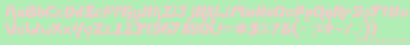 fuente AmpadSolid – Fuentes Rosadas Sobre Fondo Verde