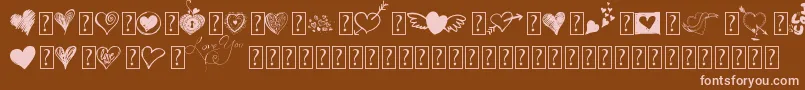 More about MyvalentinesloveDemo Font MyvalentinesloveDemo Font – Pink Fonts on Brown Background