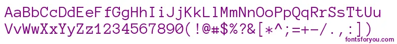 AnonymousproRegular Font – Purple Fonts