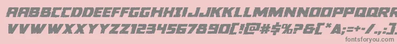 Colossusexpandital Font – Gray Fonts on Pink Background