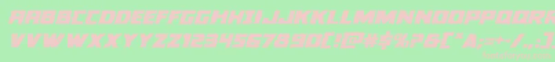 Colossusexpandital Font – Pink Fonts on Green Background