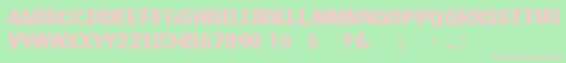 Linochsl Font – Pink Fonts on Green Background