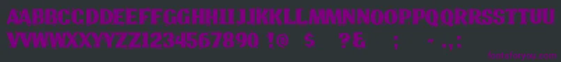 Шрифт Linochsl – фиолетовые шрифты на чёрном фоне