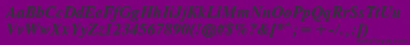 Cgtr66x Font – Black Fonts on Purple Background