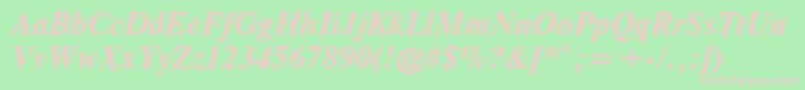Cgtr66x Font – Pink Fonts on Green Background