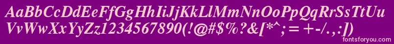 Cgtr66x Font – Pink Fonts on Purple Background