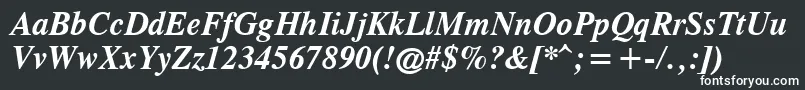 Шрифт Cgtr66x – белые шрифты на чёрном фоне