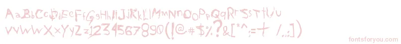 Шрифт AxelGilbyScranggler – розовые шрифты