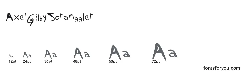 AxelGilbyScranggler Font Sizes